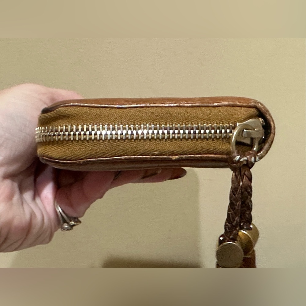 Gucci Long Zippy Tan Marrakech Leather Wallet w/GG Braid Tassels - Picture 5 of 13